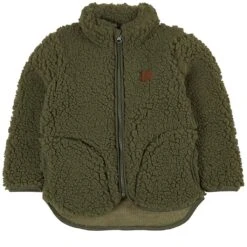 Dayton Teddy Fleece Jacket Moss Green