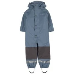 Douglas Lined Recycled Rain Coverall Flintstone Blue