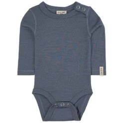 Wool Baby Body Flintstone Blue