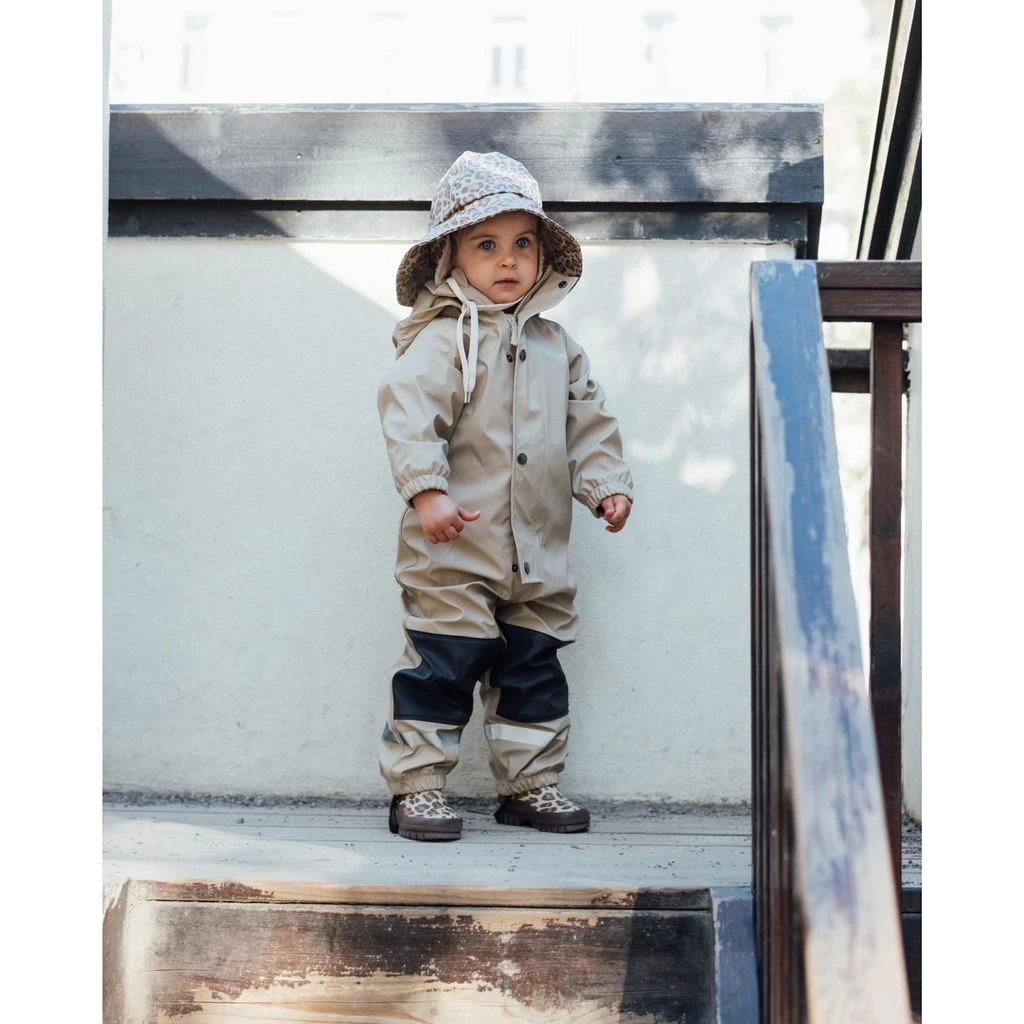 Douglas Lined Recycled Rain Coverall Sand 9 Douglas Lined Recycled Rain Coverall Sand - Image 9