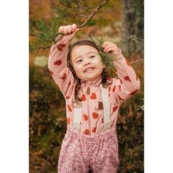 Northpole Recycled Heart Printed Fleece Jacket Woody Rose -Kuling 1024x1024 156