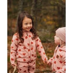 Northpole Recycled Heart Printed Fleece Jacket Woody Rose -Kuling 1024x1024 157