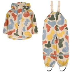 Muju Recycled Lined Rain Set Graphic Lines