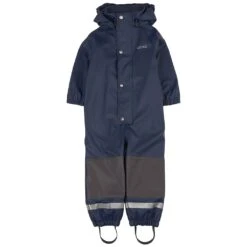 Douglas Lined Recycled Rain Coverall Navy