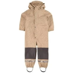 Douglas Lined Recycled Rain Coverall Sand Leo