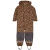 Douglas Recycled Lined Dotted Rain Coverall Brown