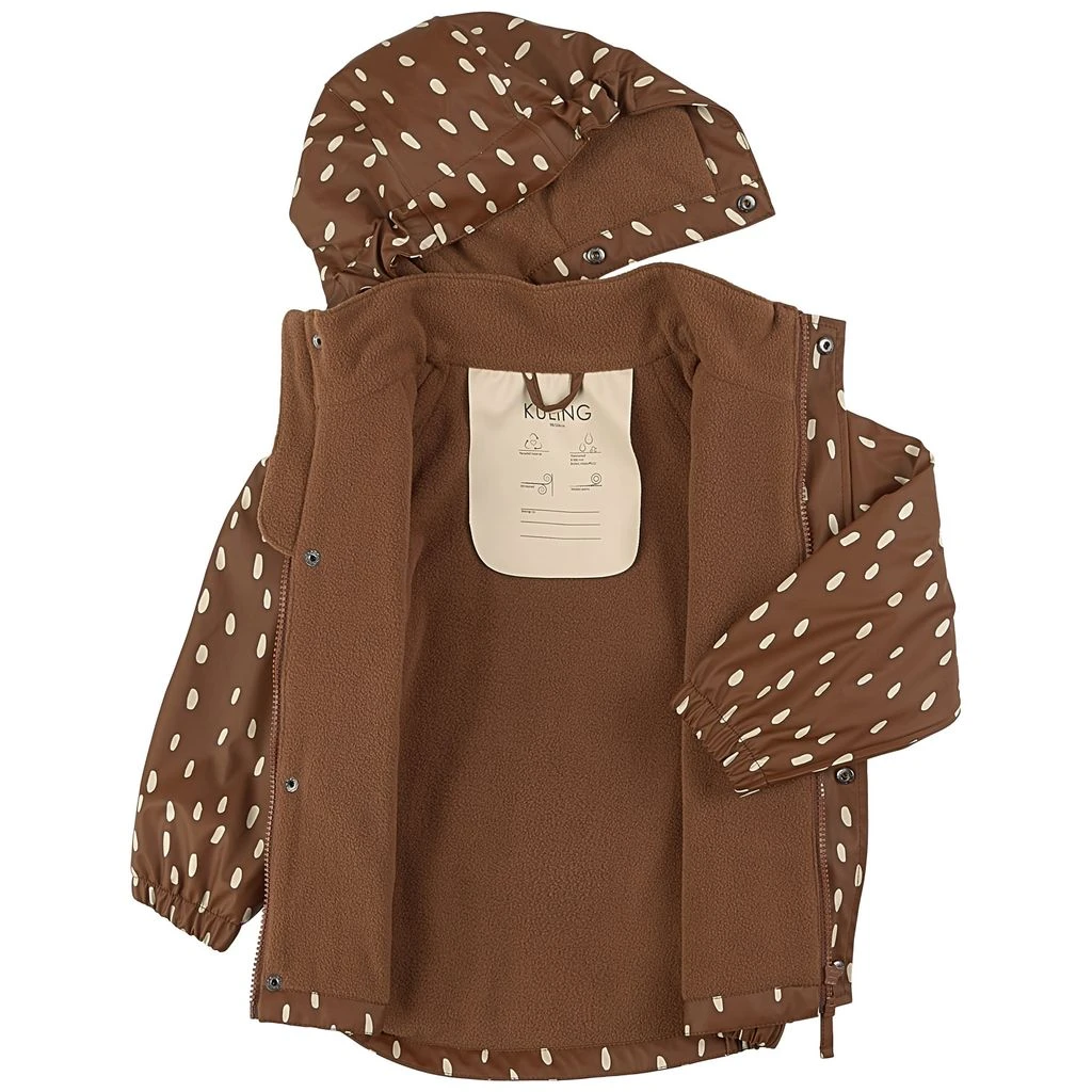 Ottawa Lined Recycled Dotted Rain Set Brown 2 Ottawa Lined Recycled Dotted Rain Set Brown - Image 2