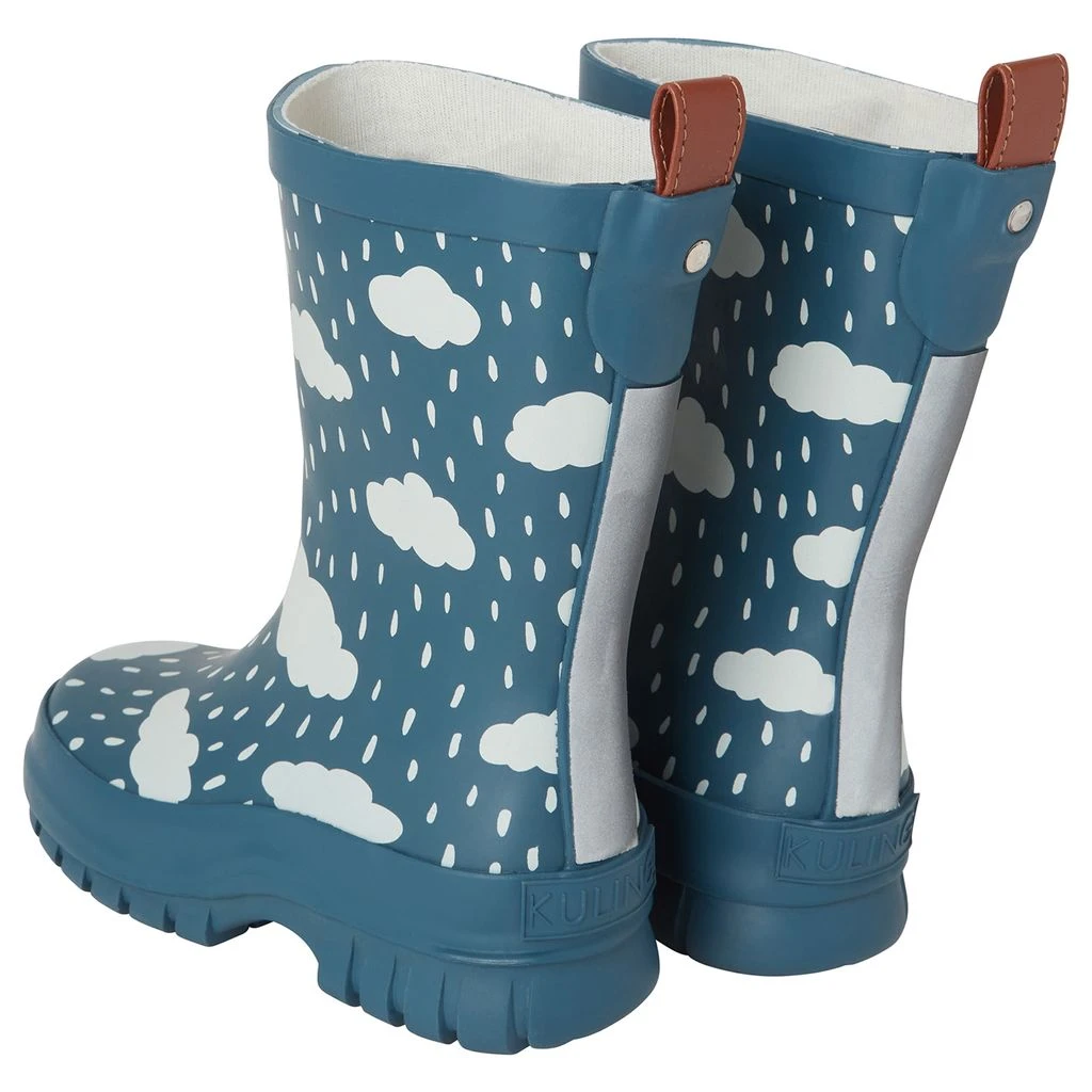 Caracas Rain Boots Petrol Rain Clouds 3 Caracas Rain Boots Petrol Rain Clouds - Image 3