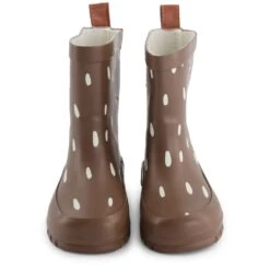 Caracas Dotted Rain Boots Brown -Kuling 1024x1024 2622