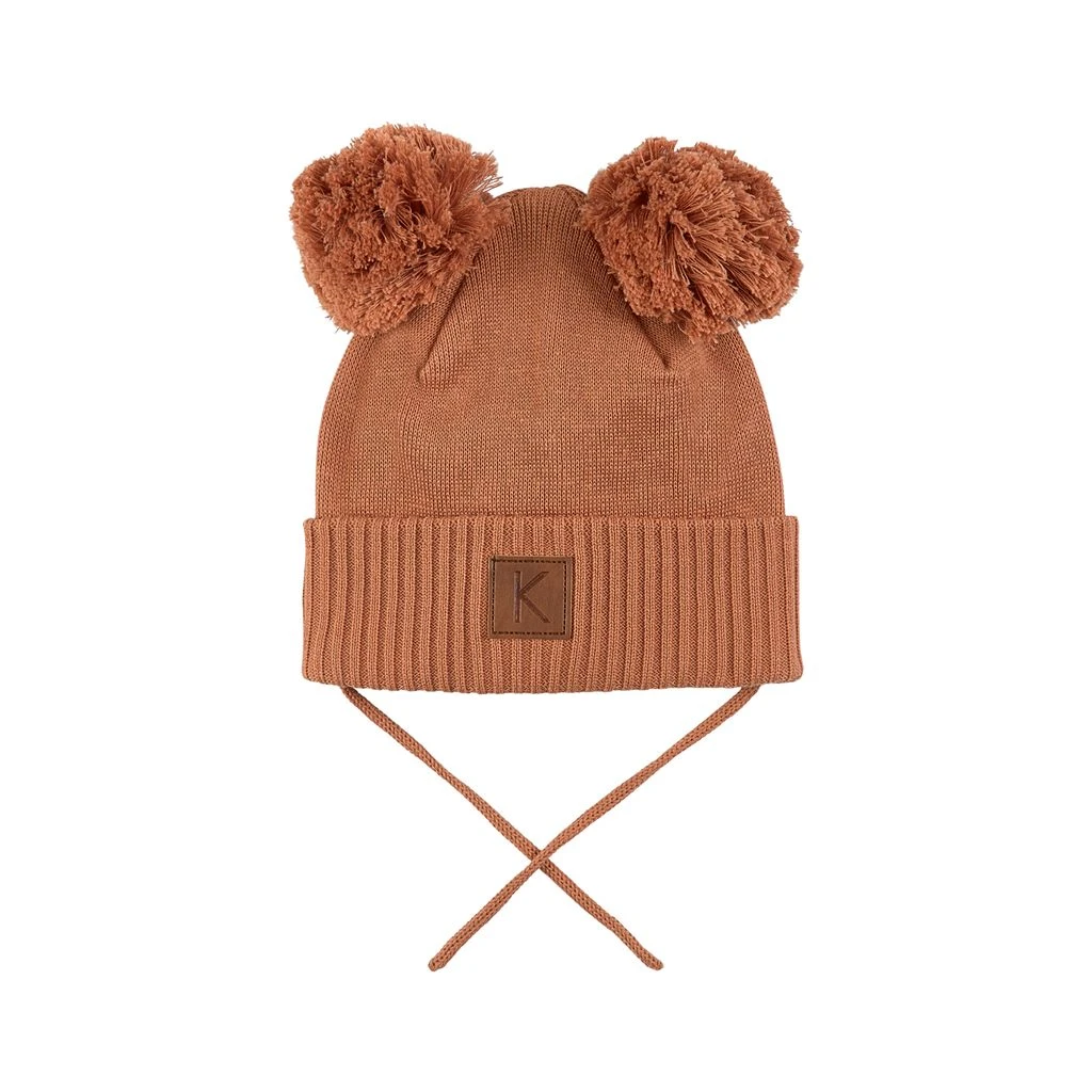 Prag Knitted Hat Hazelnut 1 Prag Knitted Hat Hazelnut