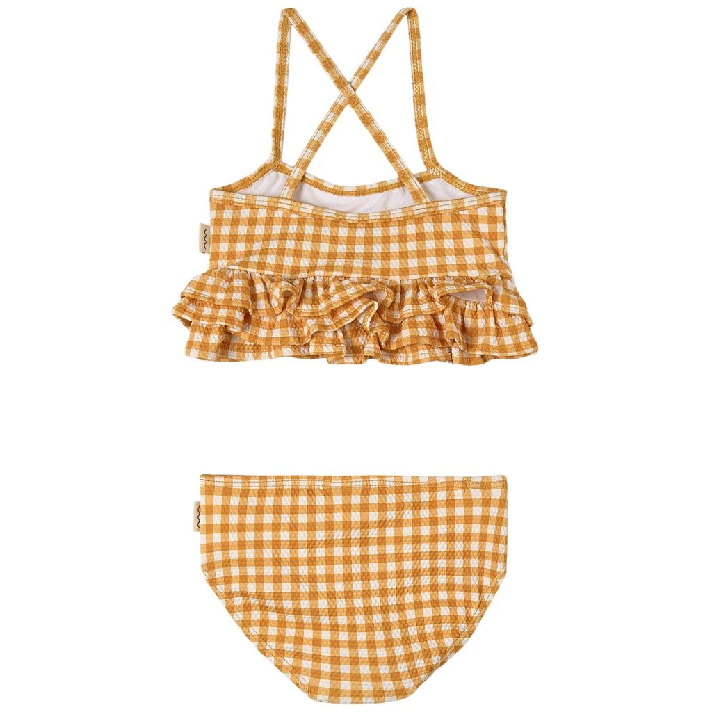 Valencia Flounce Tankini Yellow Check 2 Valencia Flounce Tankini Yellow Check - Image 2