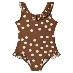 St Tropez Swimsuit Dot Chocolate Brown