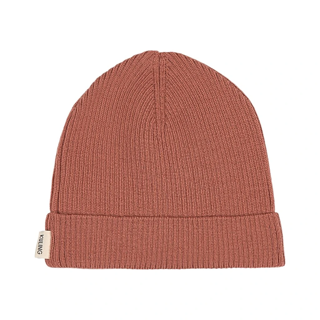 Rib-knit Hat Burnt Pink 2 Rib-knit Hat Burnt Pink - Image 2