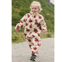 Austin Pile Printed Fleece Coverall Rust White Apple -Kuling 1024x1024 314