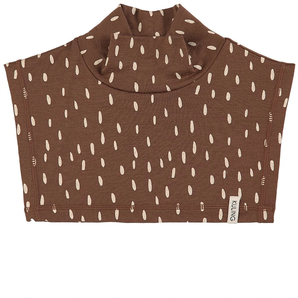 Dotted Neck Warmer Brown 1 Dotted Neck Warmer Brown