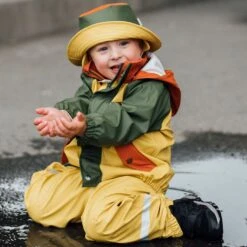 Liverpool Recycled Rain Hat Yellow/Rust/Moss -Kuling 1024x1024 3265