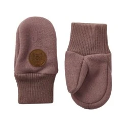 Livigno Recycled Wind Fleece Mittens Lilac