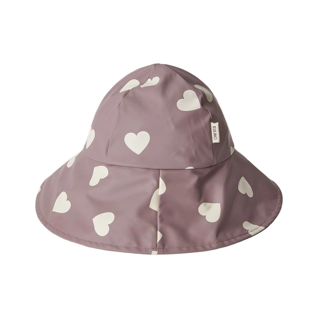 Vasa Recycled Heart Printed Rain Hat Lilac 2 Vasa Recycled Heart Printed Rain Hat Lilac - Image 2