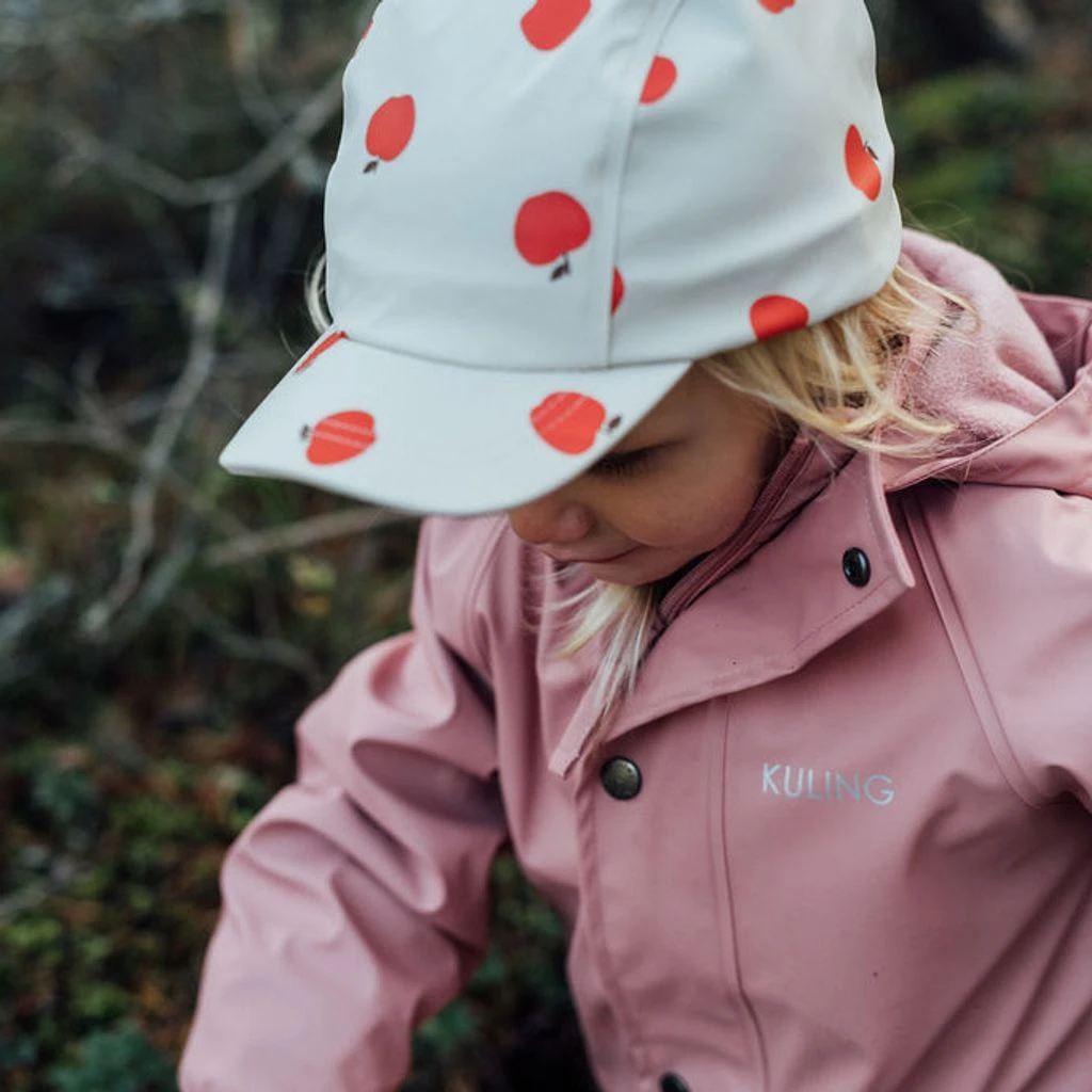 Riga Recycled Rain Cap Red Apple 2 Riga Recycled Rain Cap Red Apple - Image 2