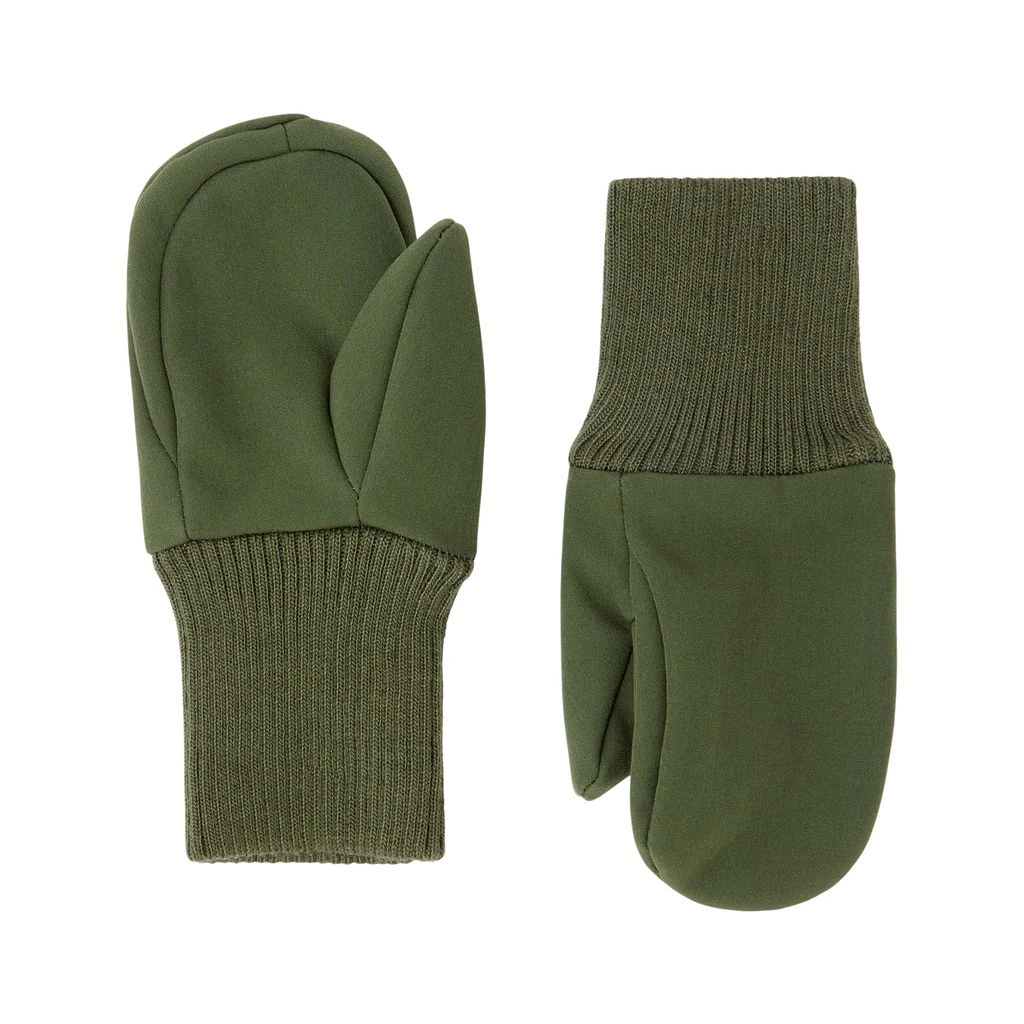 Gothenburg Softshell Mittens Moss Green 2 Gothenburg Softshell Mittens Moss Green - Image 2