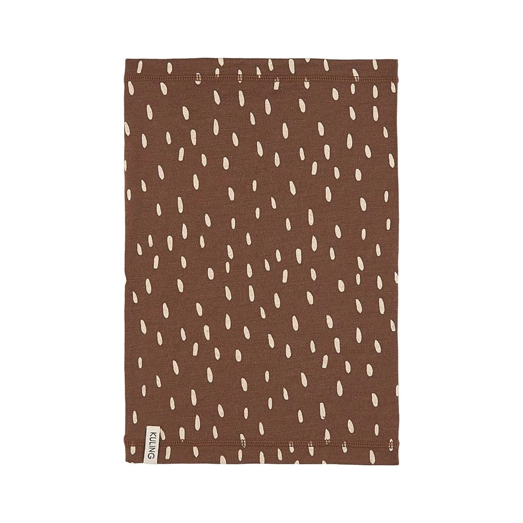 Dotted Tube Scarf Brown 2 Dotted Tube Scarf Brown - Image 2