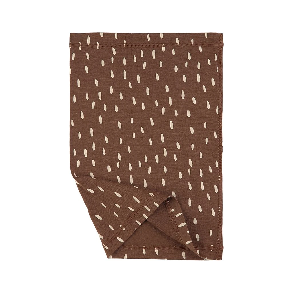 Dotted Tube Scarf Brown 3 Dotted Tube Scarf Brown - Image 3