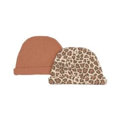 2-Pack Detroit GOTS Beanies Hazelnut Leo