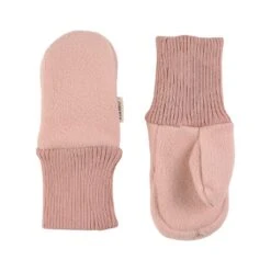 Livigno Wind Fleece Mittens Woody Rose