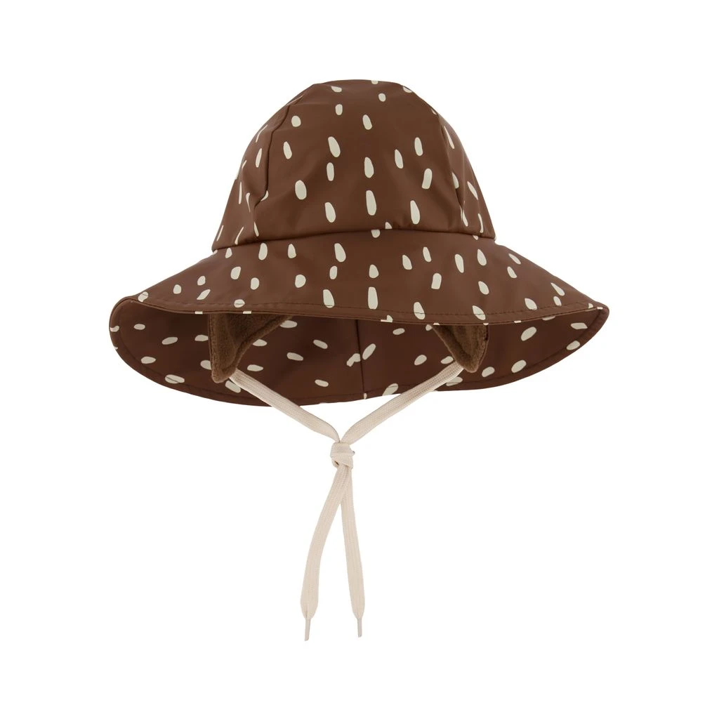 Vasa Recycled Dotted Rain Hat Brown 1 Vasa Recycled Dotted Rain Hat Brown