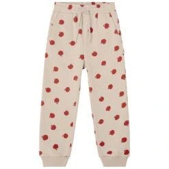 GOTS Volos Printed Sweatpants With Apples Sand