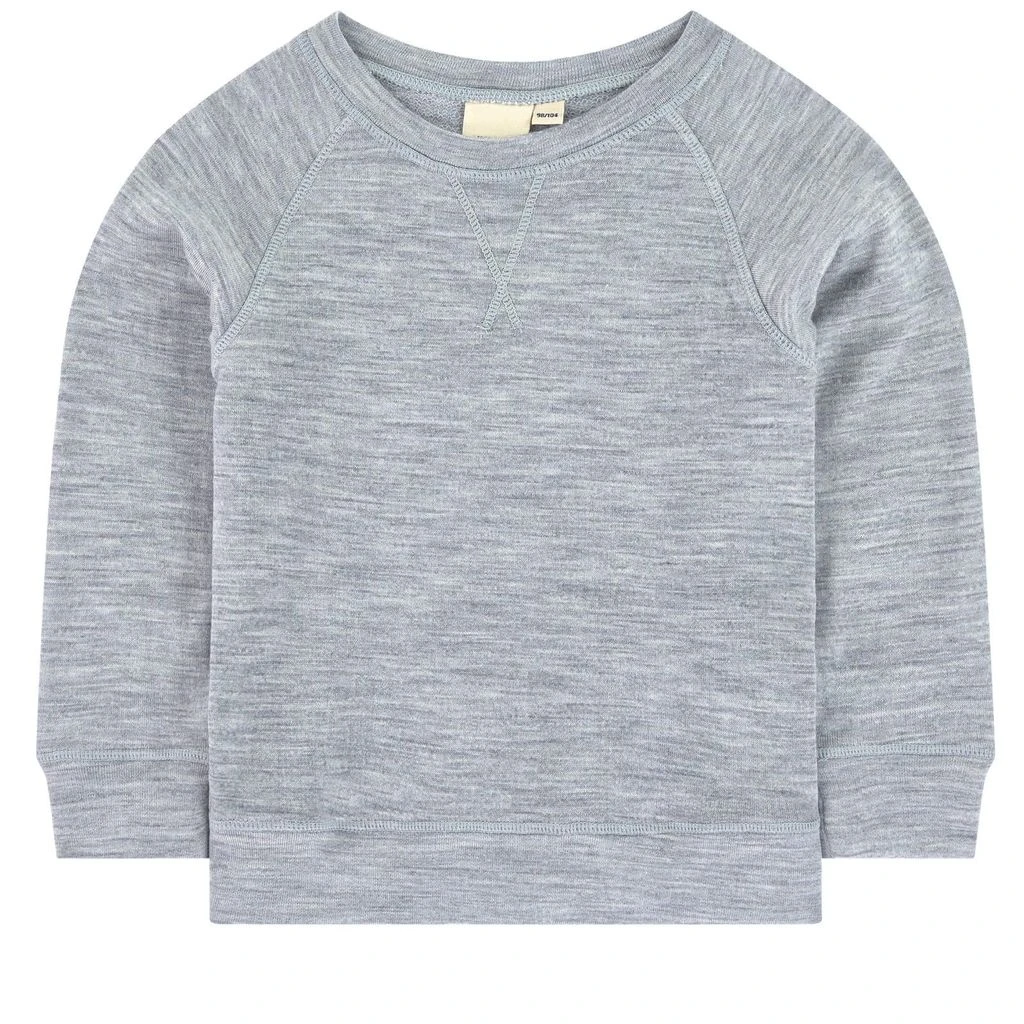 Merino Sweatshirt Gray Melange 1 Merino Sweatshirt Gray Melange