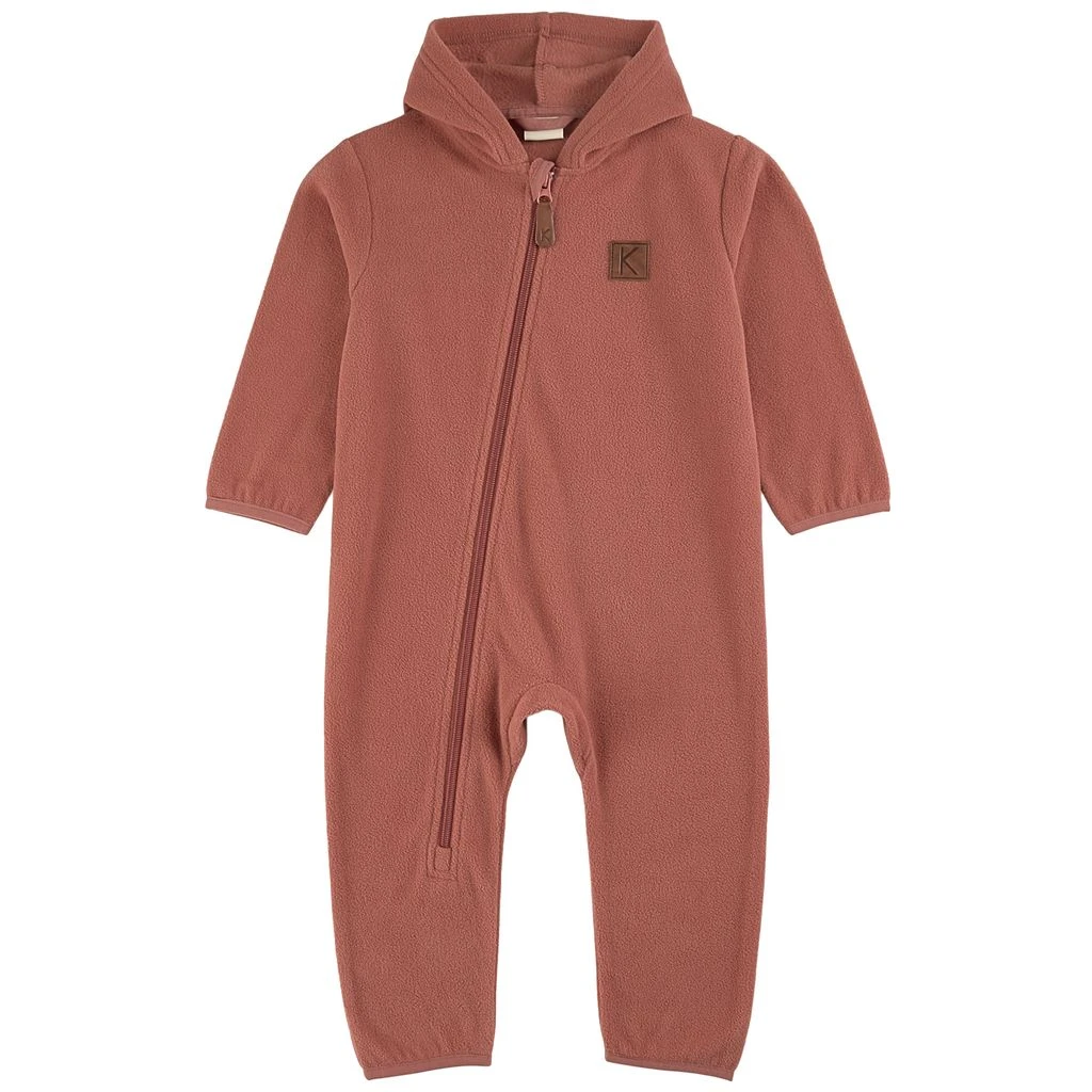 Northpole Fleece Onesie Burnt Pink 1 Northpole Fleece Onesie Burnt Pink
