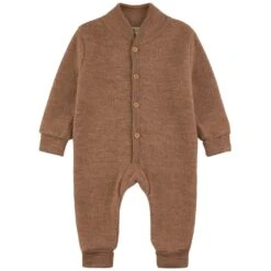 Fleece Onesie In Wool Walnut