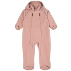 Livigno Recycled Wind Fleece Coverall Woody Rose