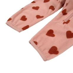 Northpole Recycled Heart Printed Fleece Coverall Woody Rose -Kuling 1024x1024 540