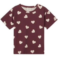 GOTS Santorini T-Shirt Violet Hearts