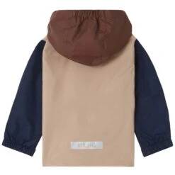 Stockholm Color-blocked Shell Jacket Sand/Navy/Brown -Kuling 1024x1024 592
