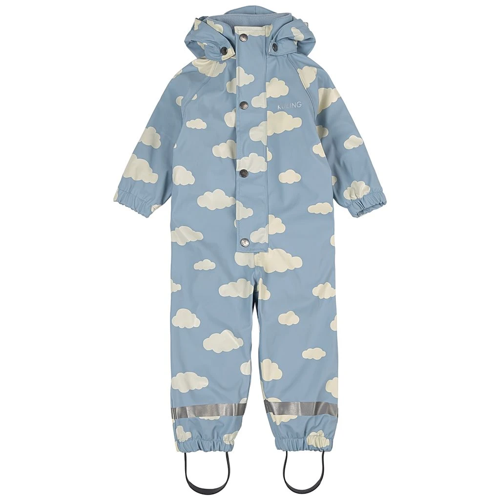 Douglas Lined Recycled Rain Coverall Mist Blue Clouds 1 Douglas Lined Recycled Rain Coverall Mist Blue Clouds
