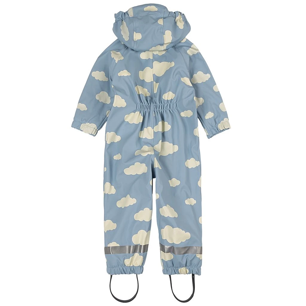 Douglas Lined Recycled Rain Coverall Mist Blue Clouds 2 Douglas Lined Recycled Rain Coverall Mist Blue Clouds - Image 2
