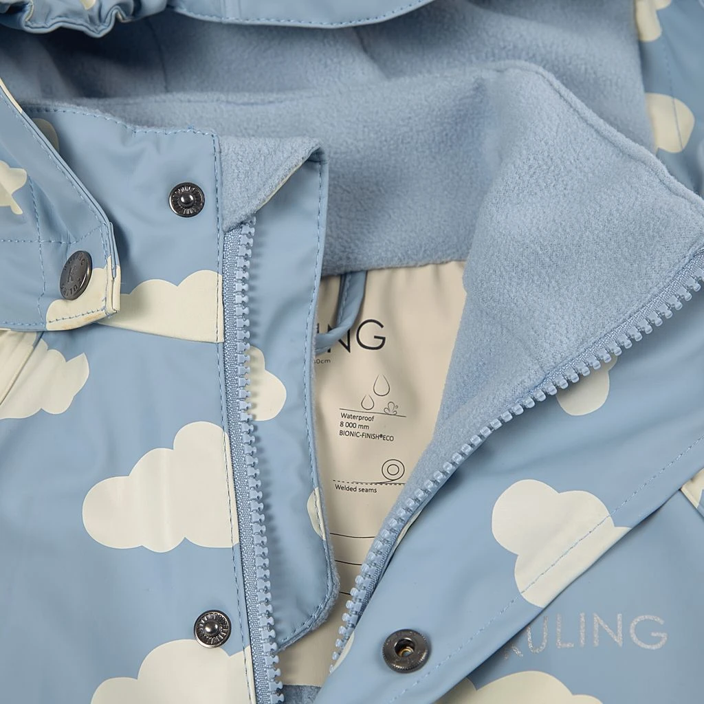 Douglas Lined Recycled Rain Coverall Mist Blue Clouds 6 Douglas Lined Recycled Rain Coverall Mist Blue Clouds - Image 6