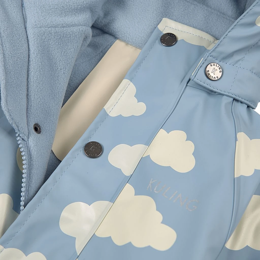 Douglas Lined Recycled Rain Coverall Mist Blue Clouds 7 Douglas Lined Recycled Rain Coverall Mist Blue Clouds - Image 7