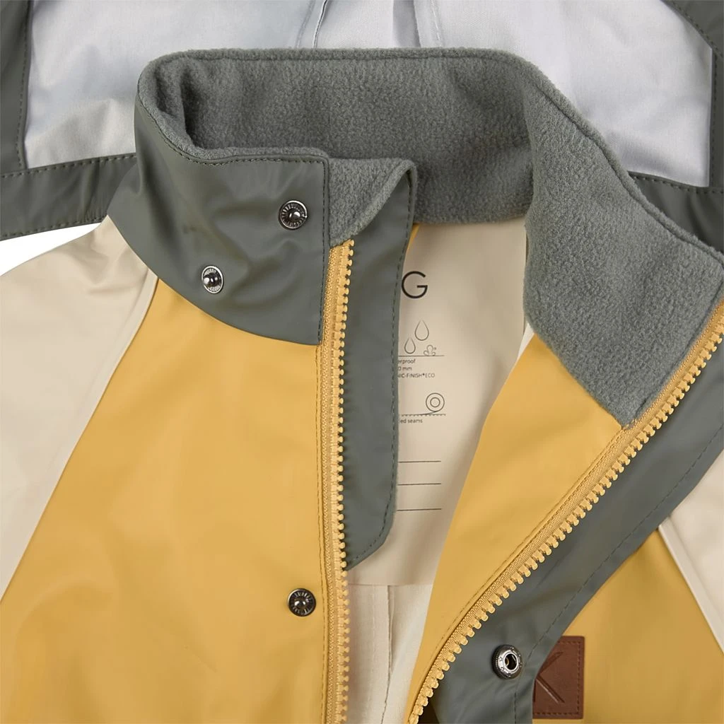 Edinburgh Color-blocked Recycled Rain Coverall Harvest Yellow/Light Green 4 Edinburgh Color-blocked Recycled Rain Coverall Harvest Yellow/Light Green - Image 4