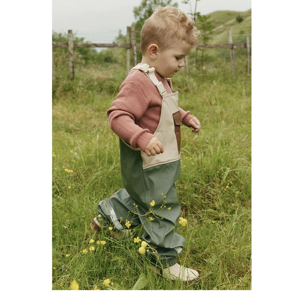 Edinburgh Recycled Rain Pants Green/Sand/Brown 7 Edinburgh Recycled Rain Pants Green/Sand/Brown - Image 7